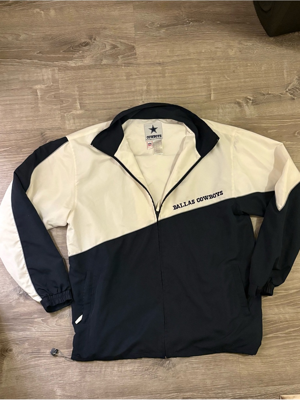 NFL Navy & White Half-Zip Windbreaker Jacket